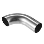 VekAuto Bend Elbow Pipe Tube, 1.5" OD 4.72" 2.95" Leg 90 Degree DIY Exhaust Pipe Intercooler Air Intake Tube Universal for Car Automotive Durable 304 Stainless Steel Silver Tone