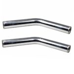 Universal Turbo FMIC Intercooler Piping Kit 2.5" Aluminum Chrome Blue Performance - Image 2