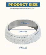 UBOG 2.25" Exhaust Donut Gasket Seal Ring for Cars Trucks Universal - Image 2