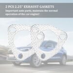 2.25" 3-Bolt Exhaust Flange Gasket Set for Muffler Header 2PC - Image 3