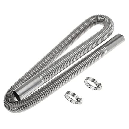 100cm 1 inch Heater Exhaust Pipe Generator Exhaust Extension Fuel Tank Gas Vent Hose with Clamps