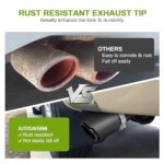 AUTOSAVER88 2.5" Carbon Fiber Exhaust Tip 4" Outlet Stainless Steel - Image 5