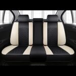 Infiniti QX60 Leather Seat Covers Full Set 2014-2022 Luxury Protection Black Beige - Image 3