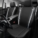 Luxe Rhinestone Car Seat Covers: Diamond Waterproof Universal Fit for SUV/MPV - Image 3