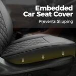 Nissan Rogue Custom Leather Car Seat Covers | Black Full Protection Set 2021-2025 - Image 5