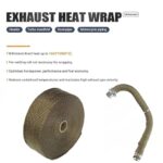BSTFLEX 2" x 16.5' Titanium Exhaust Heat Wrap Tape Kit Motorcycle - Image 3