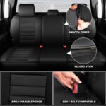 Dodge Ram Seat Covers Full Set 2009-2024 1500 2500 3500 Crew Quad Cab - Image 4