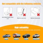 Universal Fit Car Seat Covers Set: Red Two-Tone Washable Full Protection 9PC - Image 6