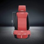 Premium Red Leather Car Seat Covers | Universal Fit | Waterproof Protection - Image 6