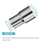 2PC 2" to 2.5" Exhaust Pipe Adapter 304 Stainless Steel Kit - Image 6