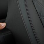 GIANT PANDA Leather Front Seat Covers for Nissan Rogue Altima Sentra Custom Fit Black - Image 6