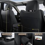 Premium Leather Jeep Grand Cherokee Seat Covers | Full Set Custom Fit 2011-2021 Black - Image 3