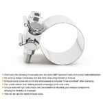 2.5" Stainless Steel Muffler Clamp Exhaust Pipe Repair Kit - Image 5
