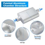 3" Universal Performance Muffler Aggressive Sound Anti-Corrosive 18" - Image 3