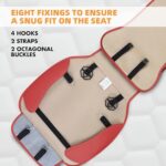 Premium Red Leather Car Seat Covers | Universal Fit | Waterproof Protection - Image 5