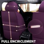 Luxe Waterproof Purple Car Seat Covers - Universal Fit SUV Truck Protection - Image 3
