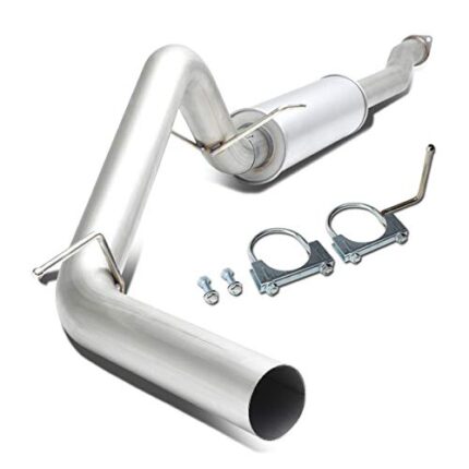 Auto Dynasty 3 Inches Rolled Muffler Tip Catback Performance Exhaust System Compatible with 2016-2022 Toyota Tacoma 3.5L V6, Stainless Steel