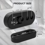 2PC Universal Rubber Exhaust Hangers 4-Hole Muffler Mount Kit 0.47in - Image 3