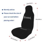Christian Faith Car Seat Covers: Jesus Blessed Nail Cross Design Universal Fit 2PC Set - Image 5
