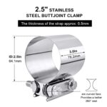 Premium Stainless Steel 2.5" Exhaust Clamp - Universal Automotive Repair Clamp - Image 2