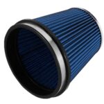 6" Inlet Cold Air Intake Filter Cone Replacement Performance Washable Clamp-On Dry Air Filters Blue (6" Tall)