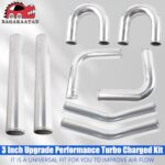 BAGARAATAN 3" Aluminum Intercooler Piping Kit U-Pipe T-Clamps - Image 5