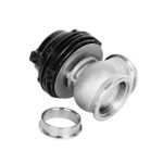 High-Performance 38MM Turbo Exhaust Manifold V-Band Wastegate Dump Pipe Black - Image 3