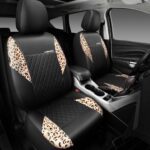 Leopard Print Car Seat Covers | Universal Waterproof Leather Luxury Sedan SUV Truck - Image 3