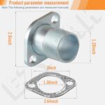 1" Threaded Exhaust Flange for Predator 301 340 390 Honda GX Engine - Image 2