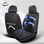 Mazda CX-5 Leather Seat Covers 2013-2025 Waterproof Full Set Black 5-Seat - Image 2