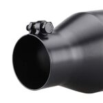 Black Powder Coated Stainless Steel Exhaust Tip | 3" Inlet, 5" Outlet, 12" Long - Image 5