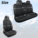 Premium Leather Car Seat Covers - Waterproof Universal Fit SUV Truck 2PC - Image 9