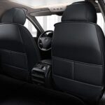 Infiniti QX60 Leather Seat Covers Full Set 2014-2022 Luxury Protection Black Beige - Image 4