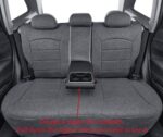 Custom Gray Seat Covers for Hyundai Santa Fe 2019-2023 Full Set - Image 4