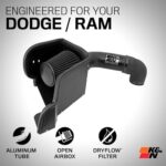 K&N Cold Air Intake Kit 5.7L V8 Dodge RAM 1500 2500 3500 +7HP - Image 2