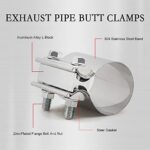 2.5" Stainless Steel Muffler Clamp Exhaust Pipe Repair Kit - Image 3