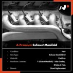 A-Premium Right Exhaust Manifold Kit for Ram 1500 2500 3500 5.7L 6.4L - Image 2