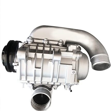 Universal Supercharger, 3.0 L Turbo Charger Booster Forced Induction Unit for Toyota Previa Cherokee Buick GL8 Hover SUV MPV Sand Blasted Aluminum Closed-Type Direct Replacement