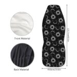 Celestial Moon & Stars Car Seat Covers - Stylish Black Bucket Seat Protector Set - Image 7