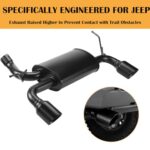 Jeep Wrangler JK Axle Back Exhaust 07-18 Stainless Steel Dual Tip - Image 2
