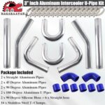 BAGARAATAN 3" Aluminum Intercooler Piping Kit U-Pipe T-Clamps - Image 3