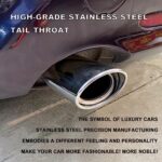2.5" to 3.3" Chrome Exhaust Tip Universal Stainless Steel Tailpipe - Image 6