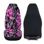 Pink Camo Car Seat Covers Set of 2 Front Bucket SUV Truck Universal - Image 4