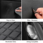 Nissan Rogue Custom Leather Car Seat Covers | Black Full Protection Set 2021-2025 - Image 7