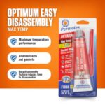 Permatex Red High Temp Gasket Maker Sealant 3oz 650F - Image 4