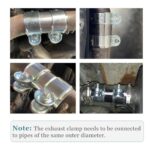 2.5" Stainless Steel Exhaust Band Clamp Butt Joint Flange - Image 7