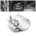 1PCS Heavy Duty 304 Stainless Steel Muffler Clamp - Emergency Pipe Repair Kit for Various Pipes (2.5inch/1pcs)