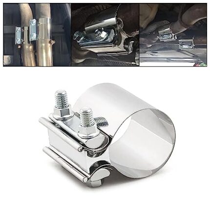 1PCS Heavy Duty 304 Stainless Steel Muffler Clamp - Emergency Pipe Repair Kit for Various Pipes (2.5inch/1pcs)
