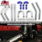 BAGARAATAN 3" Aluminum Intercooler Piping Kit U-Pipe T-Clamps - Image 7