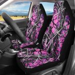 Pink Camo Car Seat Covers Set of 2 Front Bucket SUV Truck Universal - Image 2